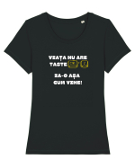 VIAȚA NU ARE TASTE CTRL + Z Tricou mânecă scurtă guler larg fitted Damă Expresser