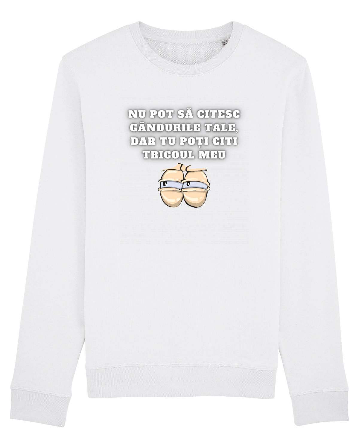 Bluză mânecă lungă Unisex Rise White