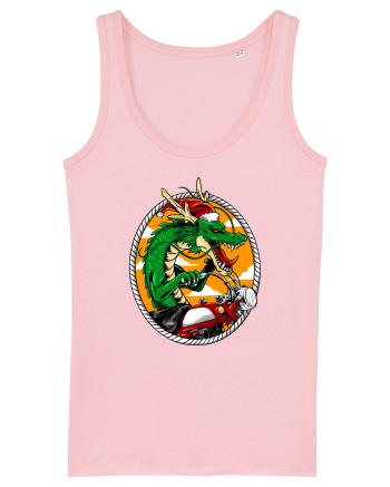 SANTA DRAGON RIDER Cotton Pink