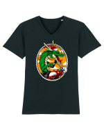 SANTA DRAGON RIDER Tricou mânecă scurtă guler V Bărbat Presenter