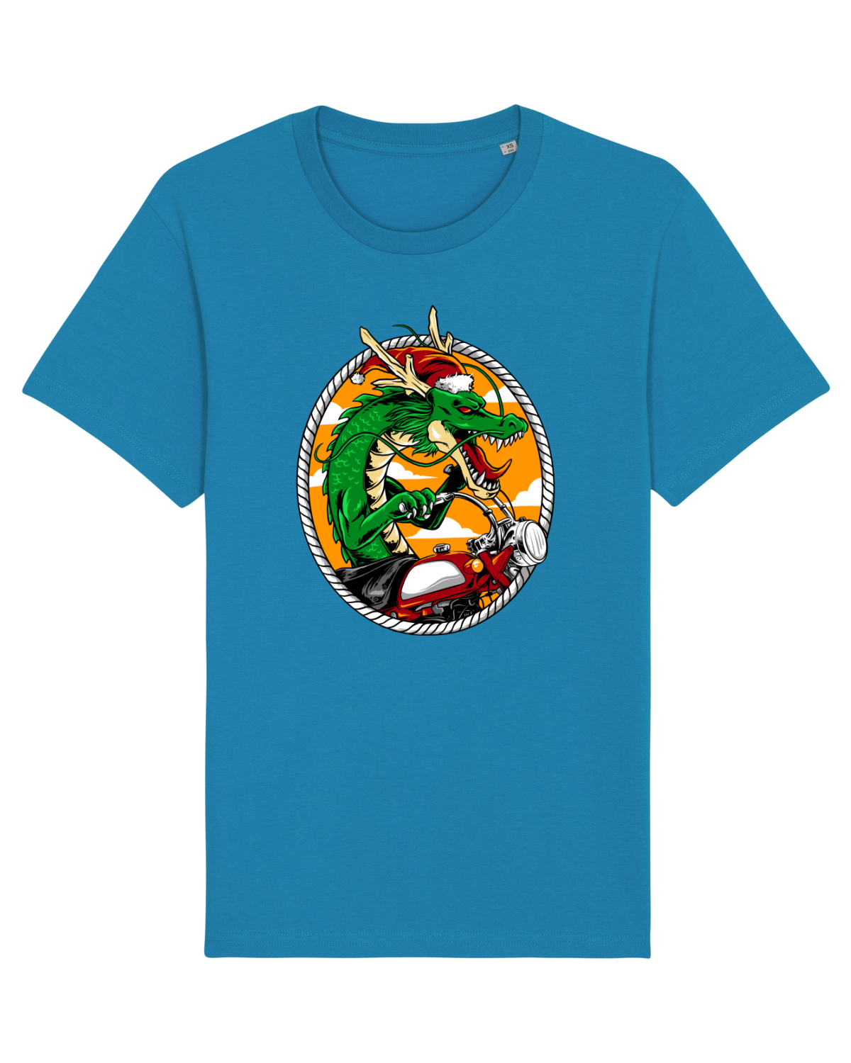 Tricou mânecă scurtă Unisex Rocker Azur