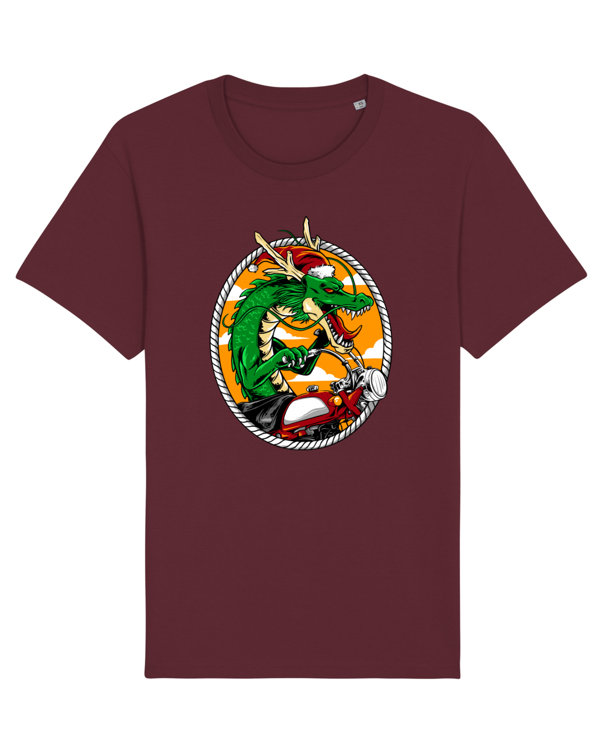 Tricou mânecă scurtă Unisex Rocker Burgundy