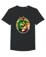 SANTA DRAGON RIDER Tricou mânecă scurtă guler larg Bărbat Skater