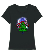 END OF LIGHT Tricou mânecă scurtă guler larg fitted Damă Expresser