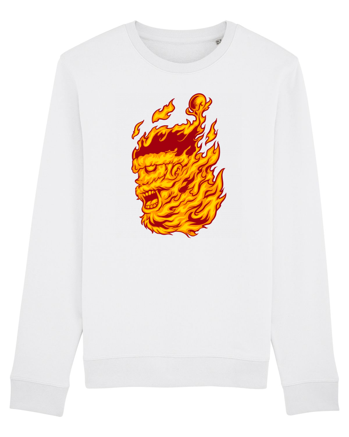 Bluză mânecă lungă Unisex Rise White