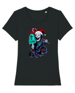 FREE DAY GHOST OF SANTA Tricou mânecă scurtă guler larg fitted Damă Expresser