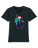 FREE DAY GHOST OF SANTA Tricou mânecă scurtă guler V Bărbat Presenter