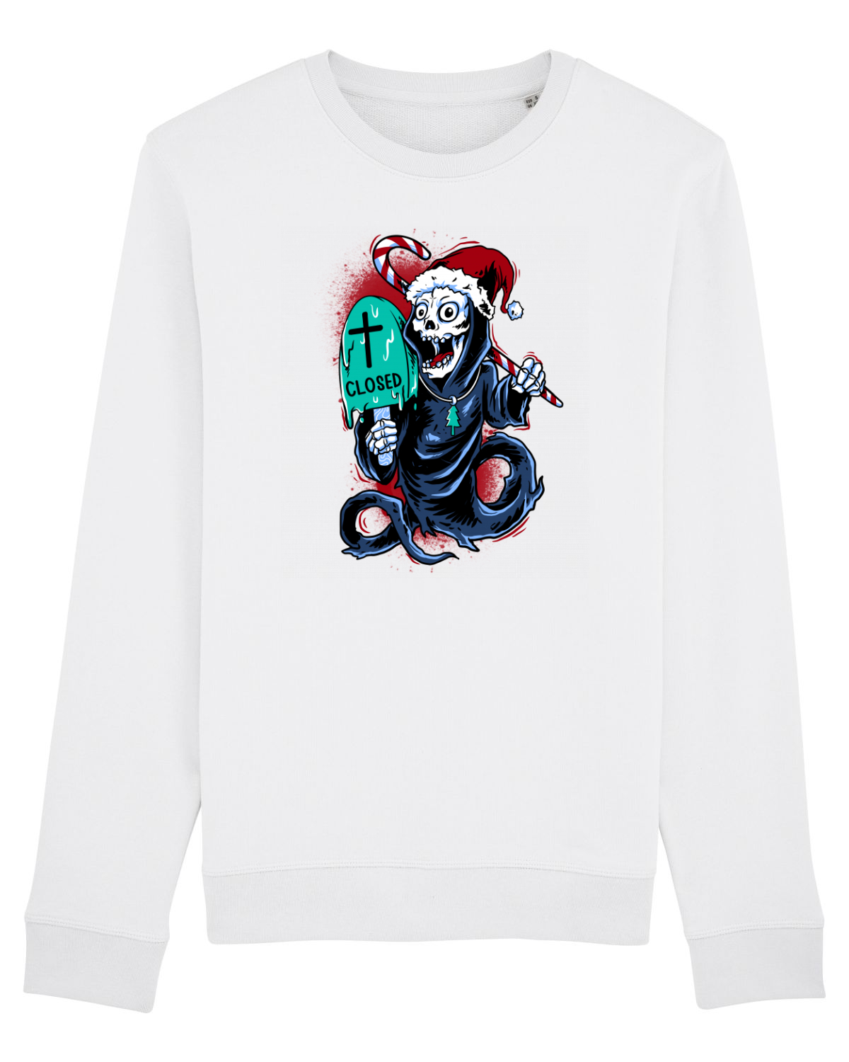 Bluză mânecă lungă Unisex Rise White