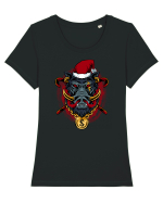 GOLDEN SANTA BOAR Tricou mânecă scurtă guler larg fitted Damă Expresser