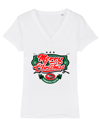 Merry christmas Fishing Club White