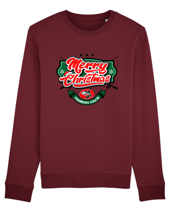 Merry christmas Fishing Club Burgundy