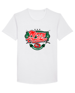 Merry christmas Fishing Club Tricou mânecă scurtă guler larg Bărbat Skater