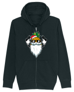 KILLER PINEAPPLE SANTA Hanorac cu fermoar Unisex Connector