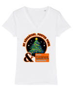 Prefer pinul V3 Tricou mânecă scurtă guler V Damă Evoker