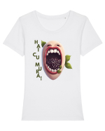 Mură în gură - hai cu mura Tricou mânecă scurtă guler larg fitted Damă Expresser