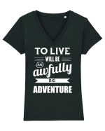 Viațe e aventură Tricou mânecă scurtă guler V Damă Evoker