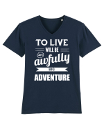 Viațe e aventură Tricou mânecă scurtă guler V Bărbat Presenter