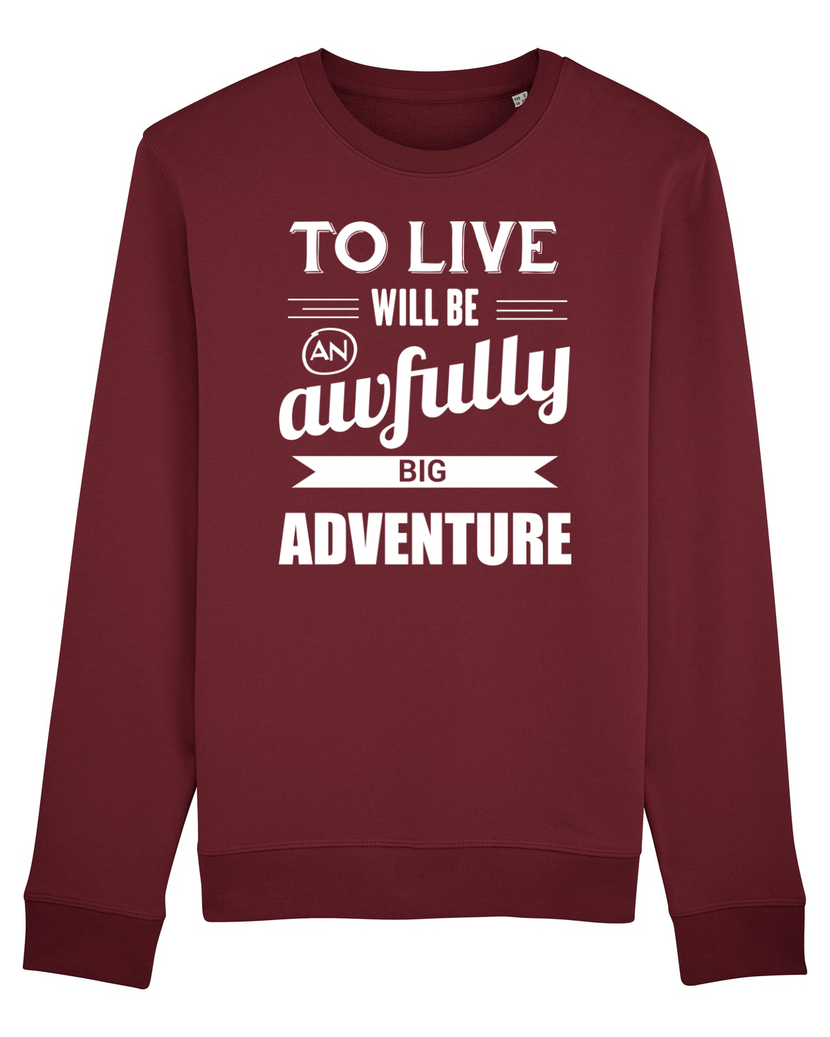 Bluză mânecă lungă Unisex Rise Burgundy