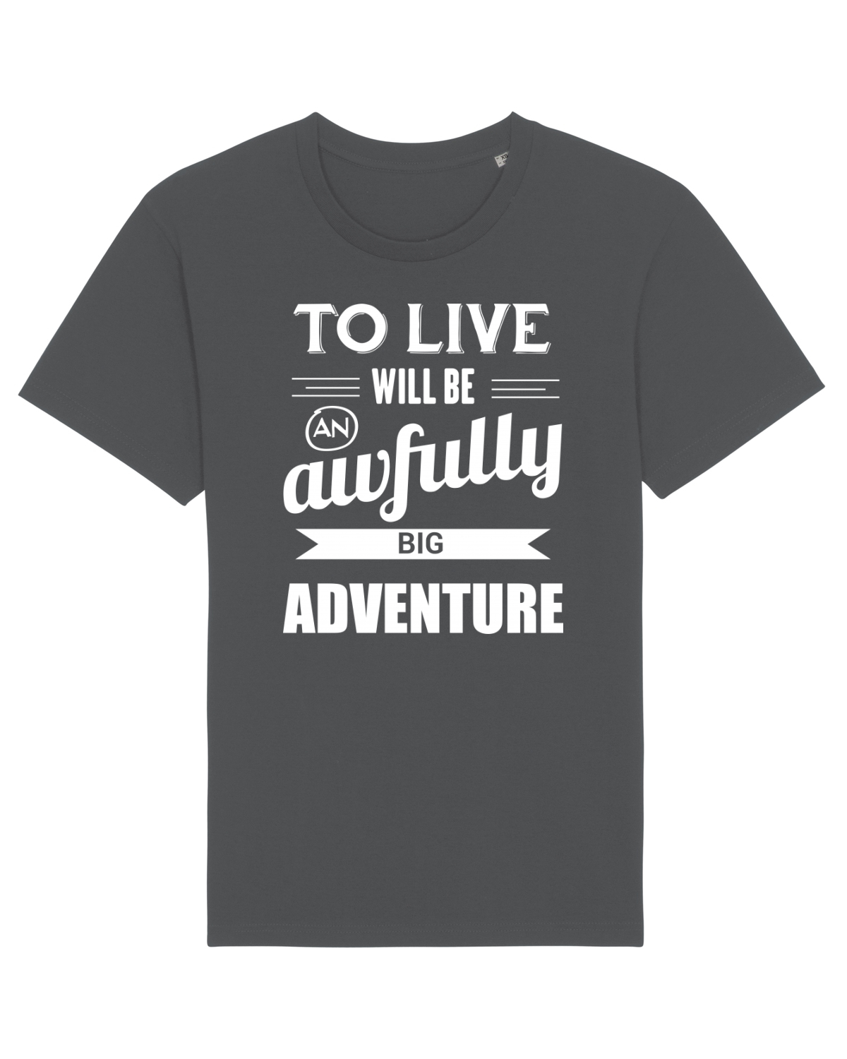 Tricou mânecă scurtă Unisex Rocker Anthracite