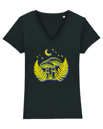 Neon mushrooms Black