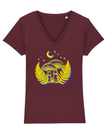 Neon mushrooms Burgundy