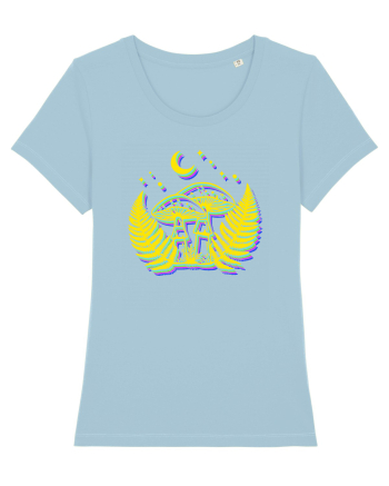 Neon mushrooms Sky Blue