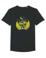 Neon mushrooms Tricou mânecă scurtă guler larg Bărbat Skater
