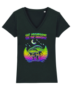 See the Universe Tricou mânecă scurtă guler V Damă Evoker