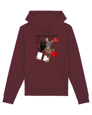 Animals are undercover psychologists Burgundy