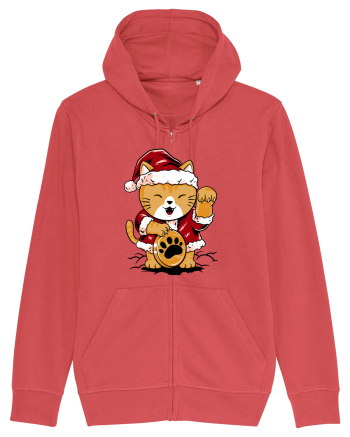 LUCKY MEOW SANTA Carmine Red