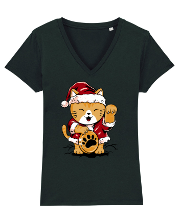 LUCKY MEOW SANTA Black