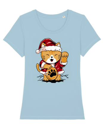 LUCKY MEOW SANTA Sky Blue