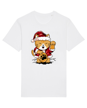 LUCKY MEOW SANTA White
