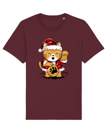 LUCKY MEOW SANTA Burgundy