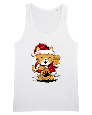 LUCKY MEOW SANTA White