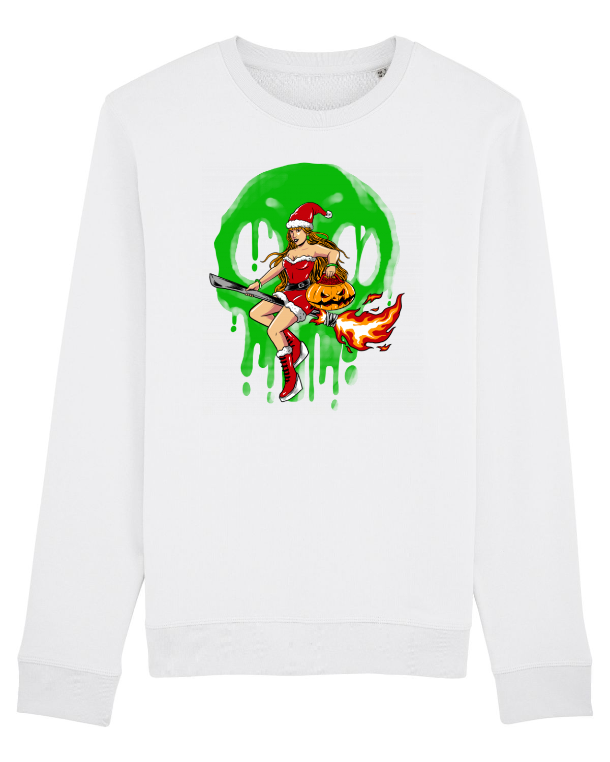 Bluză mânecă lungă Unisex Rise White