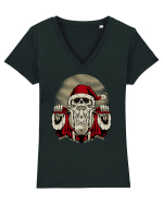 SANTA NIGHT RIDER Tricou mânecă scurtă guler V Damă Evoker