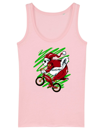 OLDMAN PANDA BIKER SANTA Cotton Pink
