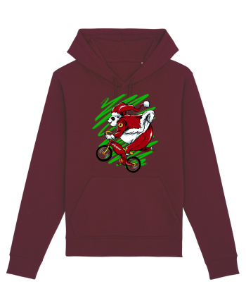 OLDMAN PANDA BIKER SANTA Burgundy