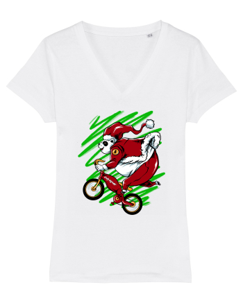 OLDMAN PANDA BIKER SANTA White