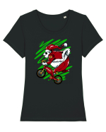 OLDMAN PANDA BIKER SANTA Tricou mânecă scurtă guler larg fitted Damă Expresser