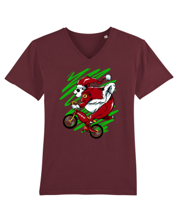 OLDMAN PANDA BIKER SANTA Burgundy