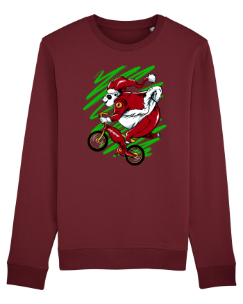OLDMAN PANDA BIKER SANTA Burgundy