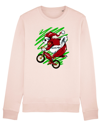OLDMAN PANDA BIKER SANTA Candy Pink