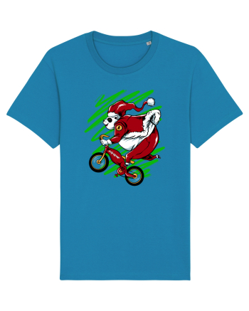 OLDMAN PANDA BIKER SANTA Azur