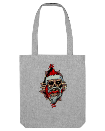 PEEK A BOO SANTA SKULL Heather Grey