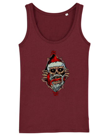 PEEK A BOO SANTA SKULL Burgundy