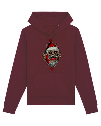 PEEK A BOO SANTA SKULL Burgundy
