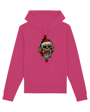 PEEK A BOO SANTA SKULL Raspberry