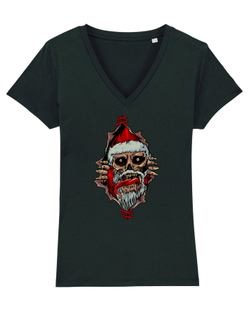 PEEK A BOO SANTA SKULL Black
